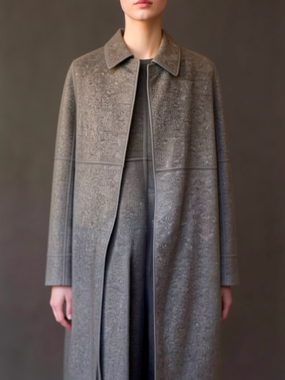 Express Charcoal Gray Wool blend Pea Coat